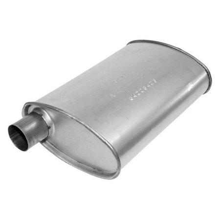 AP EXHAUST PRODUCTS AP Exhaust Products APE3779 4.25 x 8.75 in. Enforcer Series Aluminized Steel Oval Glass Pack; Exhaust Muffler APE3779